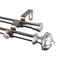 Rod Desyne Home Decorative Sierra Double Curtain Rod 48-84 inch - Satin Nickel
